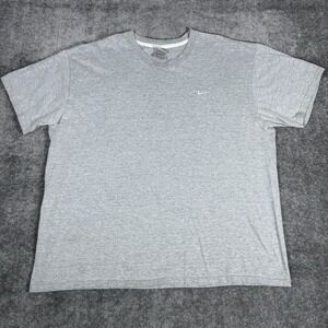 90s Y2K Nike T-Shirt Men's XXL Gray Short‎ Sleeve Crew Neck